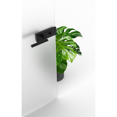 Kilincs üvegajtóhoz SLIM PRO fekete szett WC SZKWCZS Kilincs üvegajtóhoz SLIM PRO fekete szett WC SZKWCZS