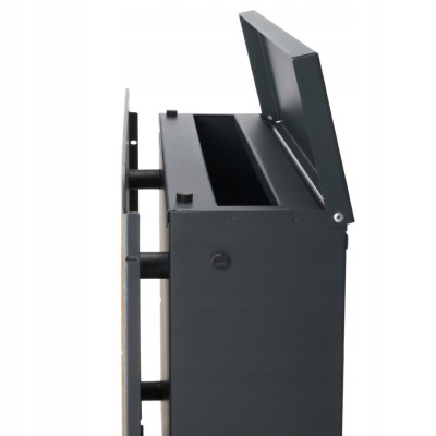 S3693 Postaláda Antracit + Fahatású