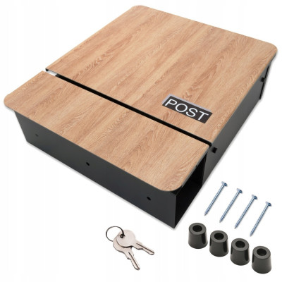 S3693 Postaláda Antracit + Fahatású