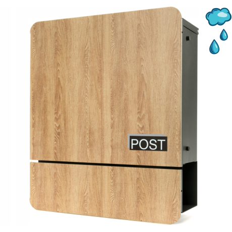 S3693 Postaláda Antracit + Fahatású