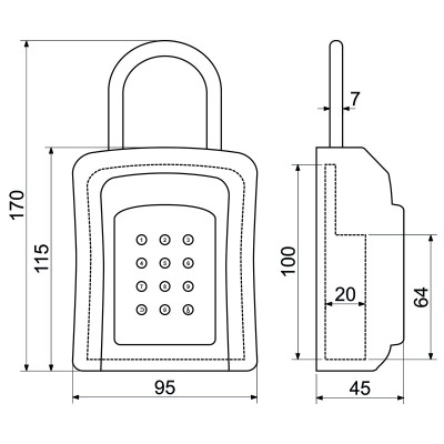 KB.E2 biztonsági kulcstartó kazetta KB.E2 biztonsági kulcstartó kazetta