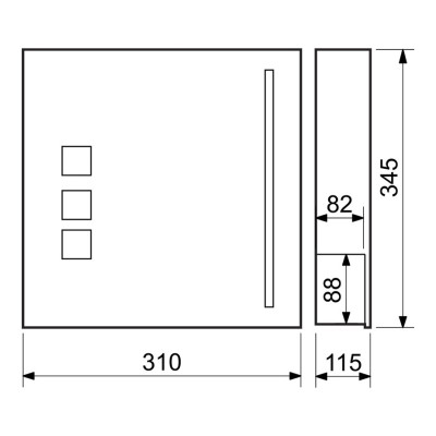 BK.501.GW.N postaláda rozsdamentes