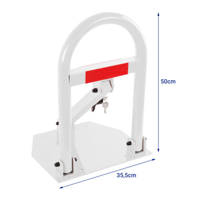 US09 összecsukható parkolásgátló fehér