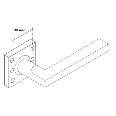 METRO kilincs fekete MTRKCZ