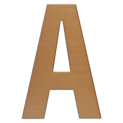 RN.120L.A.MD betű "A" 120mm réz szín