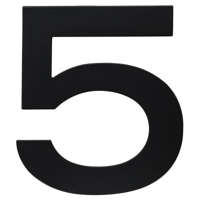 RN.150L.5.CE szám "5" 150mm matt fekete RN.150L.5.CE szám "5" 150mm matt fekete