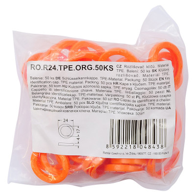 RO.R24.TPE.ORG.50db kulcs jelölő RO.R24.TPE.ORG.50db kulcs jelölő
