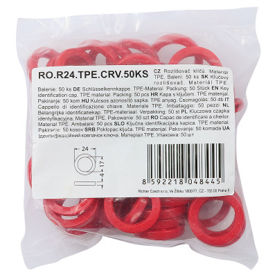 RO.R24.TPE.CRV.50db kulcs jelölő RO.R24.TPE.CRV.50db kulcs jelölő