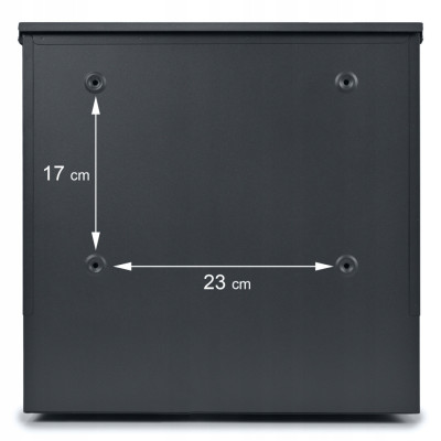 NIKA postaláda antracit + faimitáció