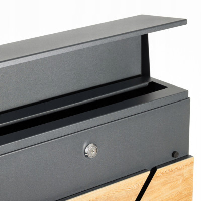 D3638 postaláda antracit + faimitáció