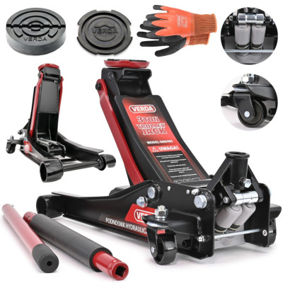 Hidraulikus alacsony profilú, dupla dugattyús emelő 3T D8465