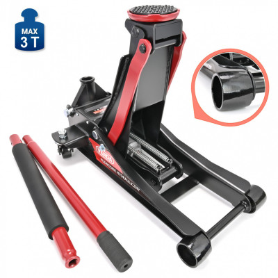 Hidraulikus alacsony profilú, dupla dugattyús emelő 3T D8465