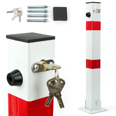 US03K zárható parkolásgátló oszlop fehér