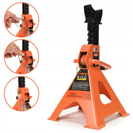 Autótámasz készlet 3T rögzítőcsappal D2445