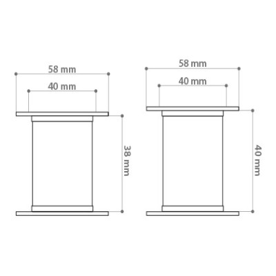 Szellőző karika szögletes feketeTNCZ
