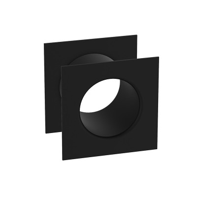 Szellőző karika szögletes feketeTNCZ