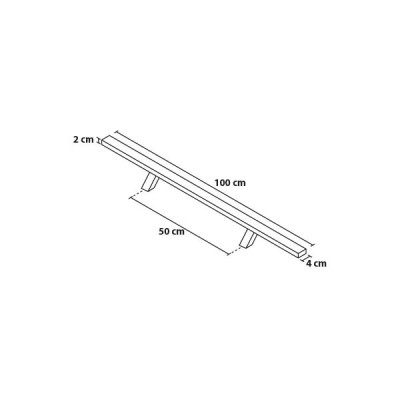 Fogantyú 100/50 szögletes ferde tolópajzs