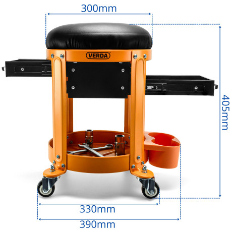 Műhelyszék 360°-ban forgó D6715