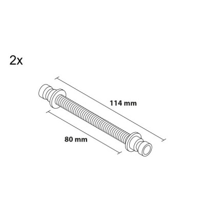 Fogantyú 50/30 szögletes kétoldali tolópajzs Fogantyú 50/30 szögletes kétoldali tolópajzs