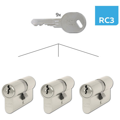 ES.30/35.NI.SET3 cilinderzárbetét szett 3db