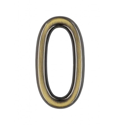 Számjegy "0" 75mm bronz