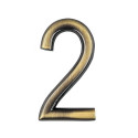 Számjegy "2" 75mm bronz