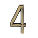 Számjegy "4" 75mm bronz