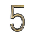 Számjegy "5" 75mm bronz