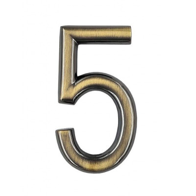 Számjegy "5" 75mm bronz Számjegy "5" 75mm bronz