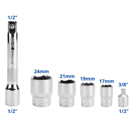 Kerékkulcs (nyomatékkulcs) 1/2" 40-220 Nm D1738