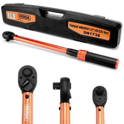 Kerékkulcs (nyomatékkulcs) 1/2" 40-220 Nm D1738