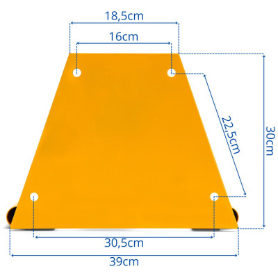 US1828 összecsukható sárga parkolásgátló