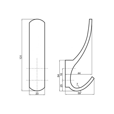 FILIP fogas rejtett rögzítéssel