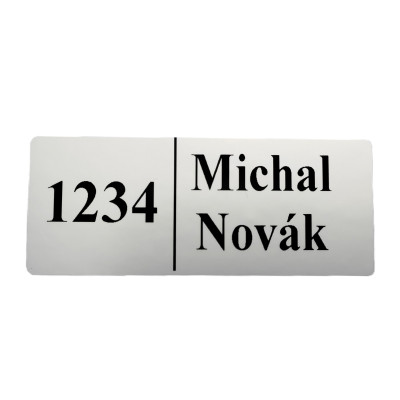 Öntapadós névtábla
