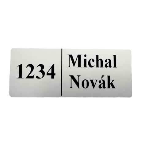 Öntapadós névtábla