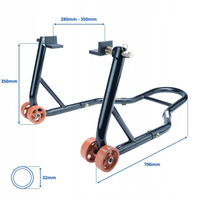 Motorkerékpár állvány SETT első és hátsó kerék alá SN1706 Motorkerékpár állvány SETT első és hátsó kerék alá SN1706