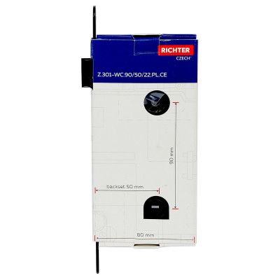 Z.301-WC.90/50/22.PL.CE bevésőzár