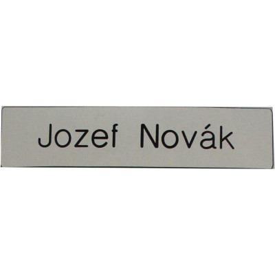 Menovka na dvere / Brúsený Chróm / U