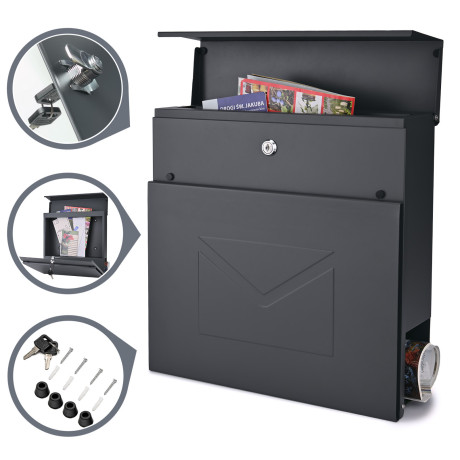 D3689 postaláda antracit
