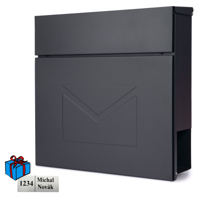 D3689 postaláda antracit