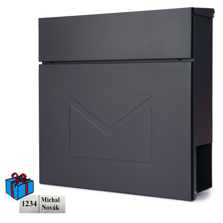 D3689 postaláda antracit