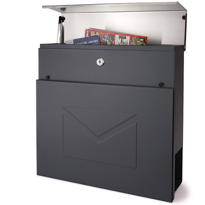 D3691 postaláda antracit + rozsdamentes