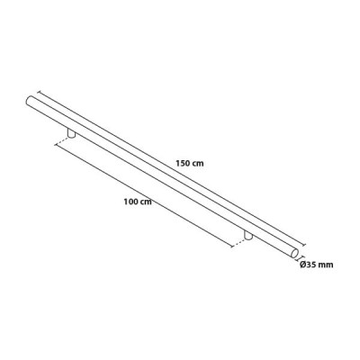 Fogantyú 150/100 kerek tolópajzs