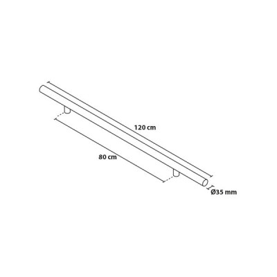 Fogantyú 120/80 kerek tolópajzs