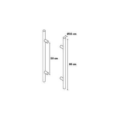 Fogantyú 80/50 kerek kétoldali Fogantyú 80/50 kerek kétoldali