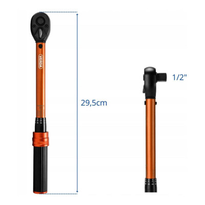 Racsnis kulcs gyertyához 1/2" 10–60 Nm D1752