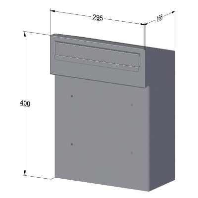 Z3 - 1 postaláda antracit