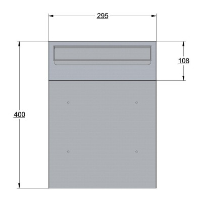 W3 - 1 postaláda antracit