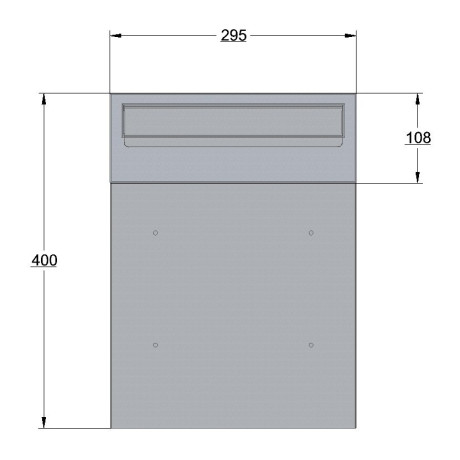 W3 - 1 postaláda antracit