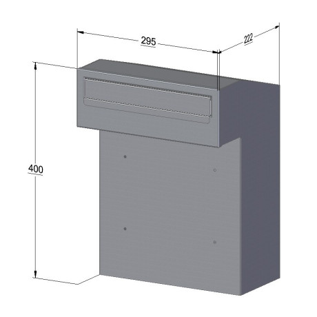 W3 - 2 postaláda fekete